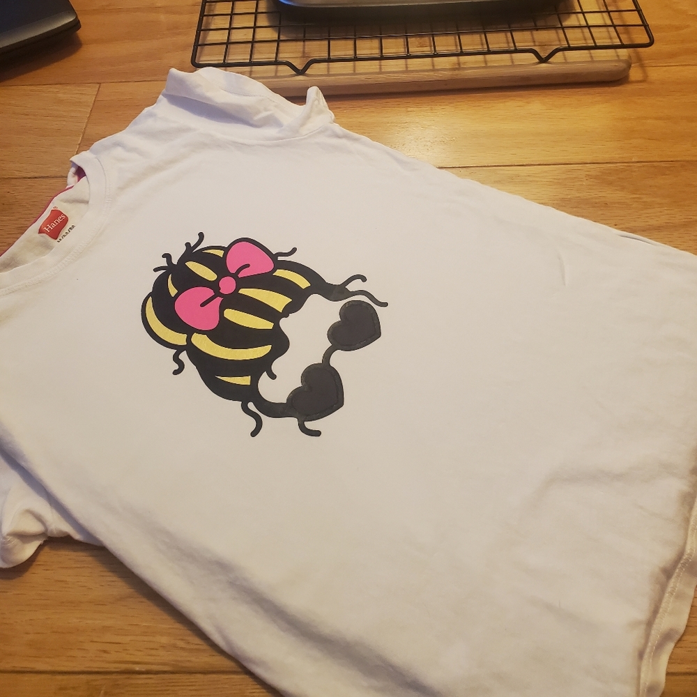 MESSY HAIR BUN kids tshirt